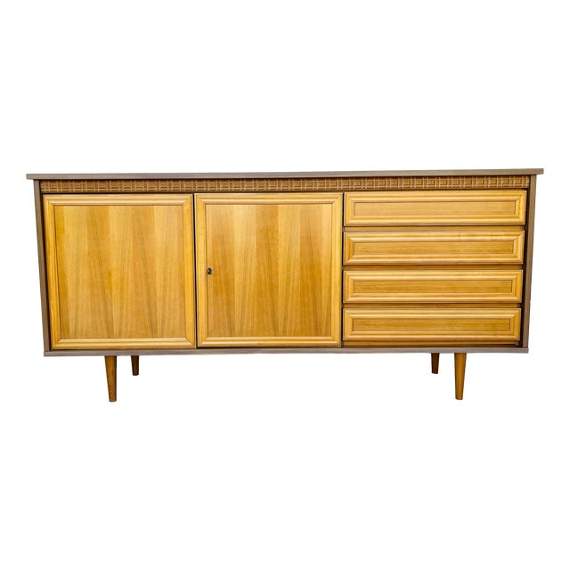 Vintage Scandinavian Walnut Sideboard, 1960s For Sale