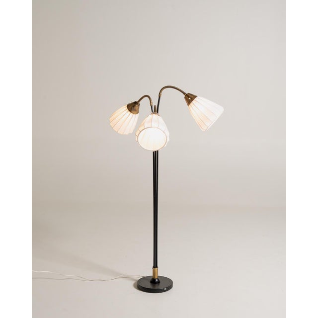 1950s Swedish Three-Light Floor Lamp, 1950s For Sale - Image 5 of 14
