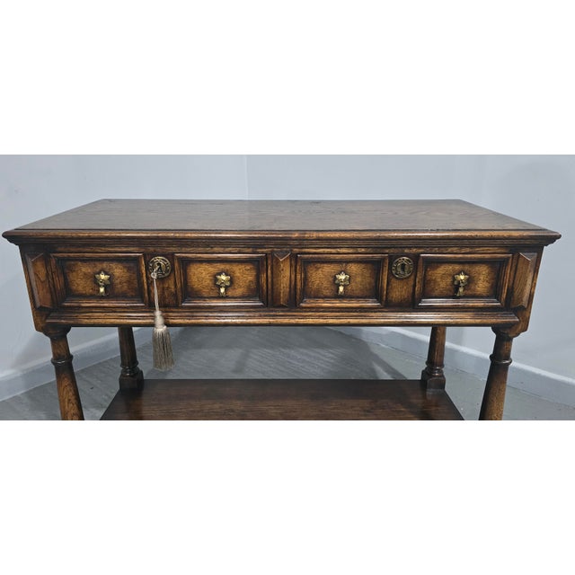 Oak Sideboard with Dresser Base, 1920 For Sale - Image 13 of 18