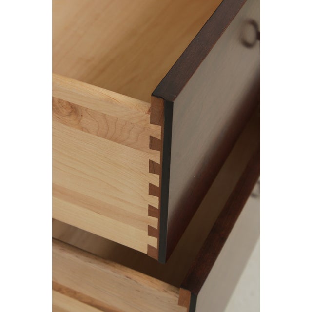 Pair of Nichols & Stone Stickley Cherry 3 Drawer Nightstands For Sale In Philadelphia - Image 6 of 16
