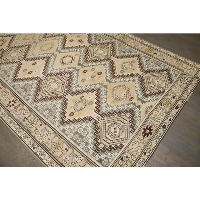 Geometric Antique Shirvan Gallery Rug - 6'2" x 12'5" For Sale - Image 11 of 11