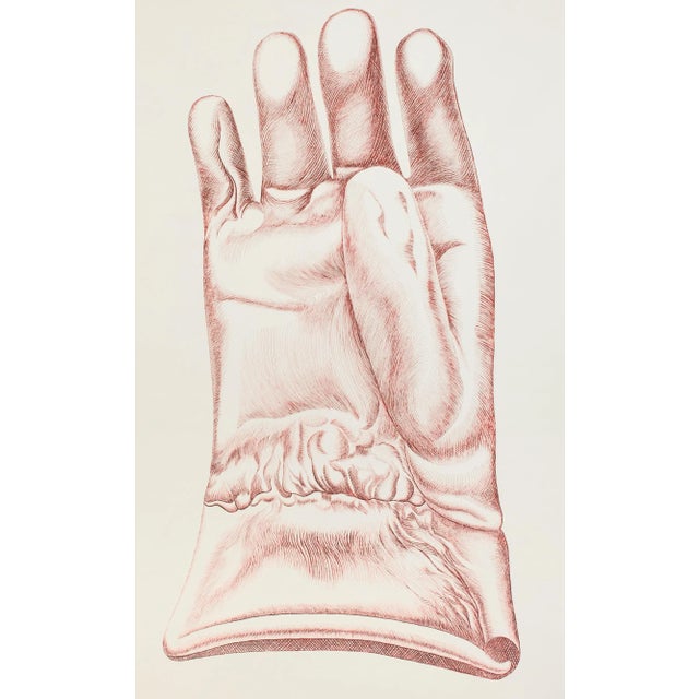 Red Glove - Original Etching by Giacomo Porzano - 1972 1972 For Sale - Image 3 of 4