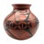 Ceramic Signed Lupe Soto Mata Ortiz Hand Painted Black on Red Geometric Burnished Pottery Vase 6" For Sale - Image 7 of 11