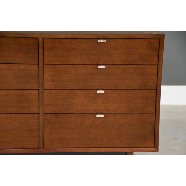 1950s Refinished George Nelson for Herman Miller Walnut Dresser For Sale - Image 9 of 11