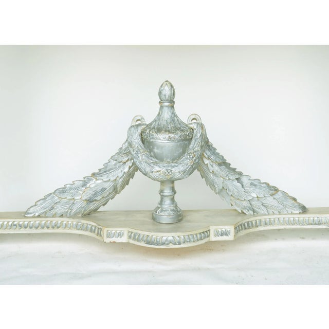 Wood 1980s Hand-Carved Victorian Style Wall Table. Entrance Table, Console Table For Sale - Image 7 of 8