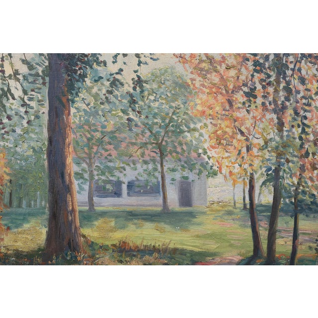 1940s G. van Damme, Landscape Composition, 1940, Oil Painting on Canvas, Framed For Sale - Image 5 of 12