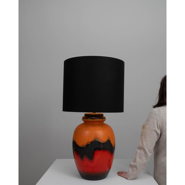20th Century German Ceramic Table Lamp For Sale - Image 4 of 18