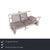 The Ramon sofa from Koinor is covered in gray genuine leather and stands on narrow metal runners. The asymmetrical design...