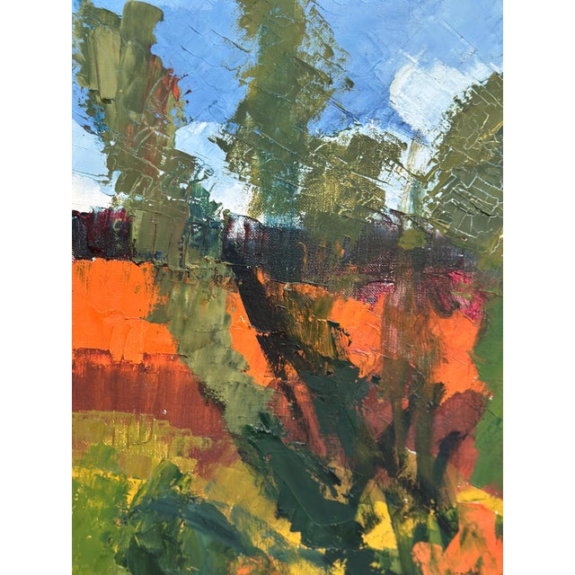Stig Hallblom, Autumn Landscape, 1950s, Oil Painting on Canvas, Framed For Sale - Image 10 of 18