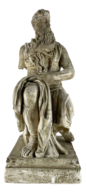 Italian Artist after Michelangelo, Moses, Early 1900s, Plaster