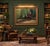 Late 20th Century Monumental Green Equestrian Horse Carriage Oil Painting Ornate Gilt Frame Scott Duncan For Sale - Image 15 of 18