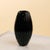 Ribbed Vase in Gloss Black Murano Glass from Fendi Casa, 1990s For Sale - Image 6 of 6