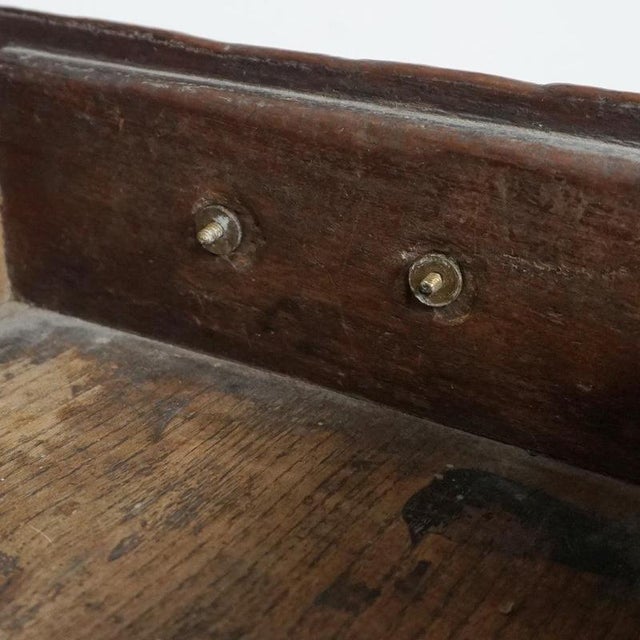 Brown George II Oak and Elm Side Table, 1740s For Sale - Image 8 of 12