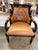 Traditional Antique Regency Style Tufted Leather Armchair For Sale - Image 3 of 7