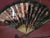 Vintage Ed Schultz Hand Fan in Gold-Leaf Shadow Box Overview A stunning, hand-curated vintage fan by Ed Schultz, expertly...