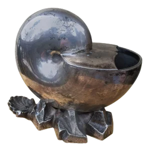 English Silver Plated Nautilus Shell Spoon Warmer