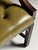 Office Chair in Green Upholstered Leather For Sale - Image 12 of 18