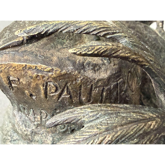 Brown Ferdinand Pautrot, Bird, 1866, Bronze For Sale - Image 8 of 13