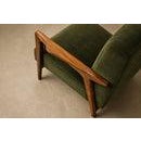 Olive 1960s Brazilian Modern Armchairs in Caviúna & Olive Mohair, Liceu de Artes e Ofícios For Sale - Image 8 of 18