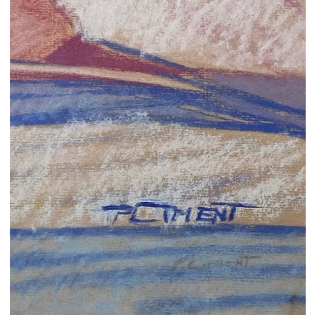 Phyllis Ciment Abstract Pastel Painting C.1970s For Sale In San Francisco - Image 6 of 11