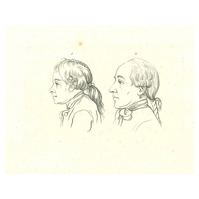 Thomas Holloway, Portrait, Original Etching, 1810 For Sale