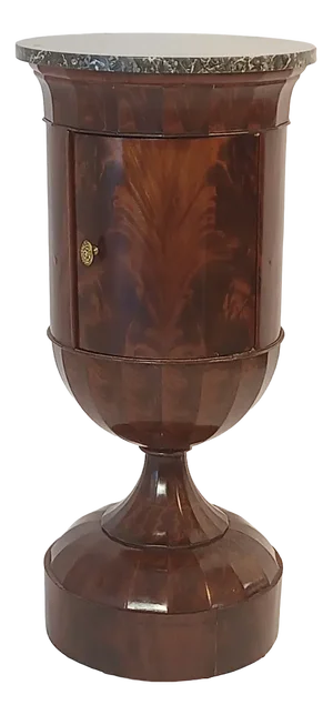 French Drum Table in Mahogany, 1830
