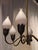 Mid-Century Tulip Chandelier in Brass and Glass attributed to Fog & Mørup, Denmark, 1960s For Sale - Image 6 of 9