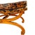 Mid 20th Century Curule Bench With Tufted Faux Tortoise Shell Vinyl Seat For Sale - Image 11 of 12