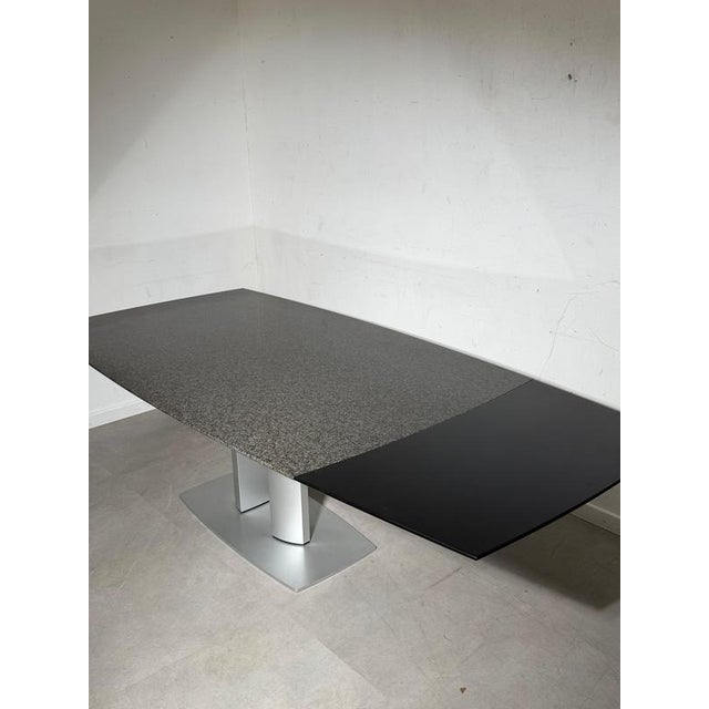 G2220/E Extendable Dining Table by Kurt Lenski Granite for Ronald Schmitt For Sale - Image 5 of 9