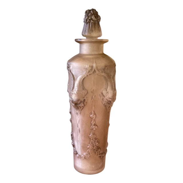 Pan Bottle with Faun Heads by René Lalique For Sale