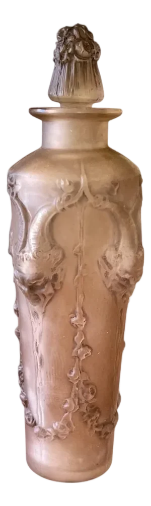 Pan Bottle with Faun Heads by René Lalique