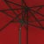 Safavieh Outdoor Venice 11ft Round Crank Umbrella - Red For Sale - Image 4 of 5