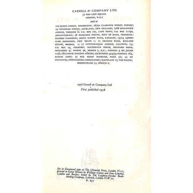 Traditional "A History of the English-Speaking Peoples: 4 Volume Set" 1958 Churchill, Winston S For Sale - Image 3 of 12