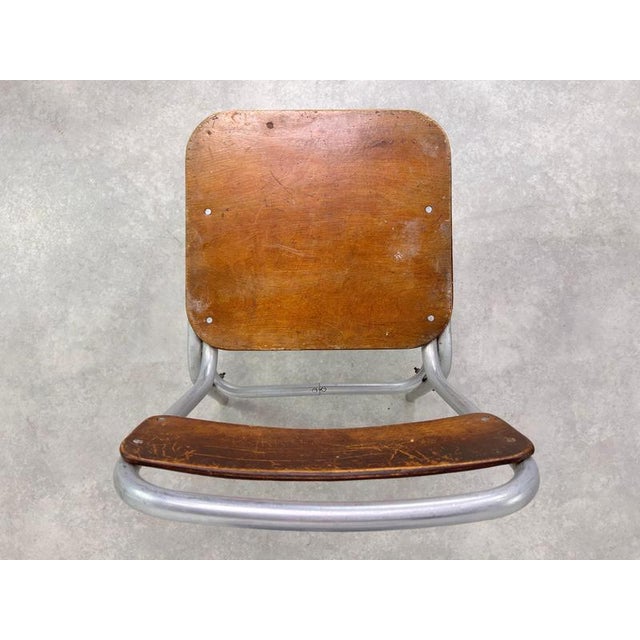 Vintage Aluminium Dining Table and Chairs, 1960s, Set of 5 For Sale - Image 16 of 18