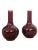 Chinoiserie Vintage Asian Import Oxblood Porcelain Vases- A Pair For Sale - Image 3 of 10