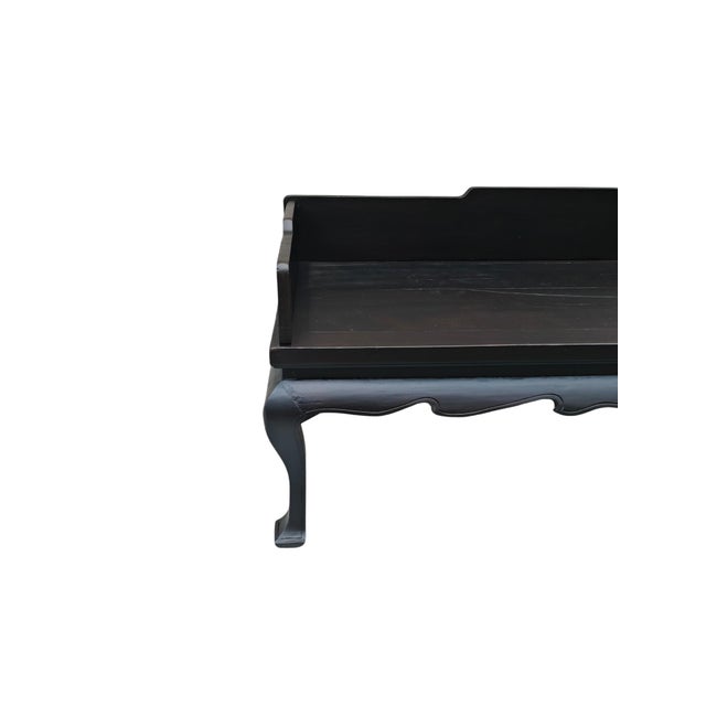 Wood Ntique Chinese Black Lacquer Daybed Bench, Northern China, Circa 1826 For Sale - Image 7 of 8