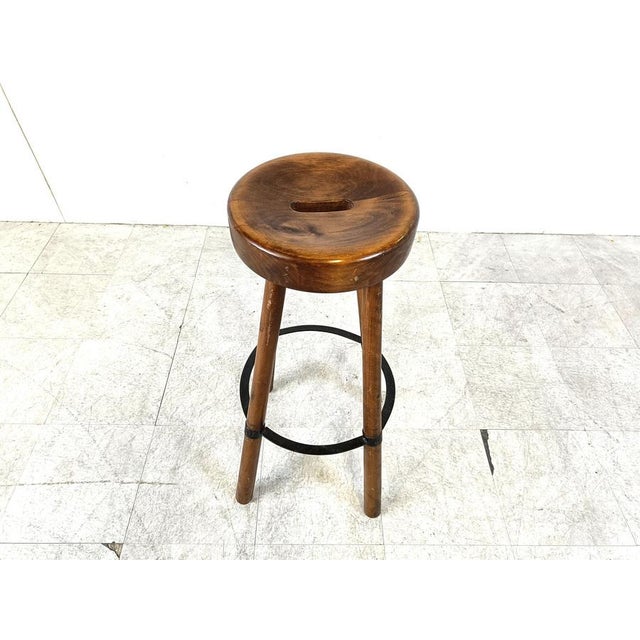 Brutalist Brutalist Bar Stool, 1960s For Sale - Image 3 of 11