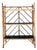 Vintage Chevron Bamboo Painted Etagere For Sale