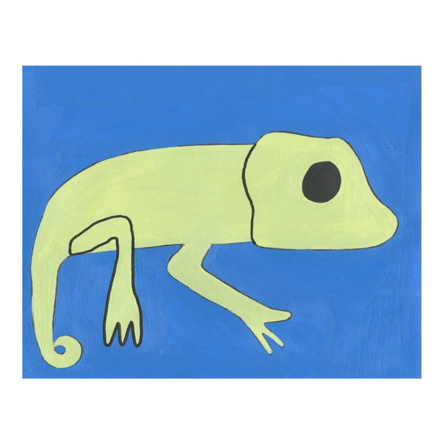 "Chameleon (D2091)" Original Contemporary Painting by Saul Alegria For Sale