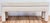 Late 20th Century Vintage Trellis Lattice Pattern Upholstery Parsons Bench For Sale - Image 5 of 9