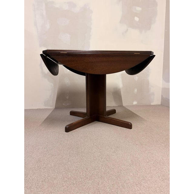 Mid-Century Danish Square-to-Round Convertible Dining Table, 1980s For Sale - Image 6 of 13