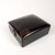 20th Century Rectangular Black Lacquer Leather Jewelry Box For Sale - Image 9 of 10