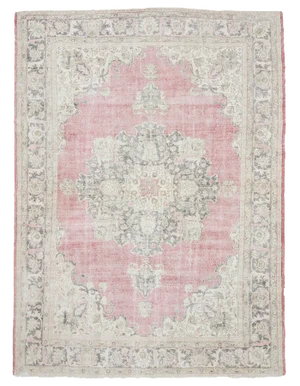 Vintage Washed Out Turkish Oushak Rug- 9′5″ × 13′5″