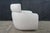 Alberta Italian Modern Leather Mina Swivel Armchair Library Club Reading Chair For Sale - Image 10 of 18