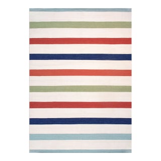 2020s Pasargad Home Hampton Indoor/Outdoor Area Rug, 7' 9" X 9' 9" Ivory For Sale