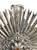 19th Century 19th C Portuguese Sterling Silver Wall Hanging Embossed Splendor With Stone 12" H For Sale - Image 5 of 6