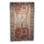 Vintage Persian Shahsavan Soumak Tribal Rug, Handwoven Wool & Silk, Geometric Pattern, Ivory & Red, 4x7 For Sale