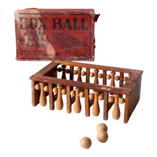 Antique Parker Brothers Box Ball Game For Sale