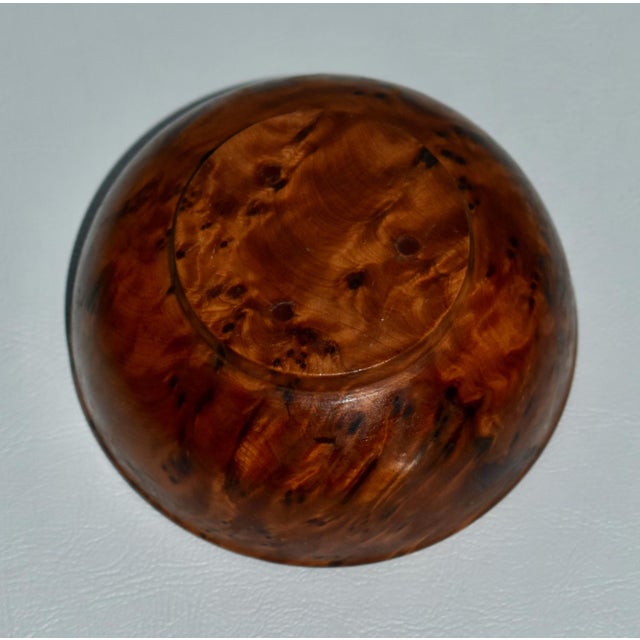 Vintage Thuya Wood Root Handcrafted Grain Bowl For Sale - Image 10 of 11