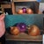 Realism Onions and Ornament by Nancy Bea Miller | Oil Painting of onions and a purple ornament For Sale - Image 3 of 5